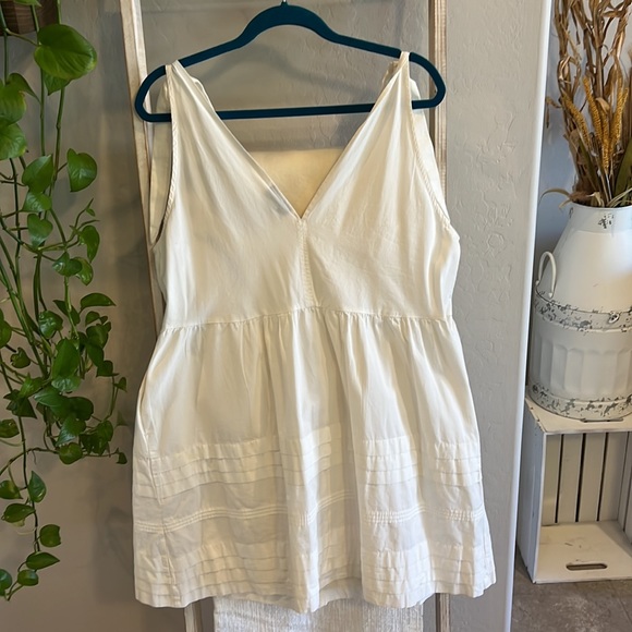 Button Down White Linen Topshop Dress - Picture 2 of 2
